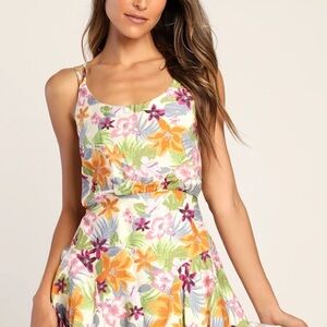 Lulu's Multicolor Floral Dress